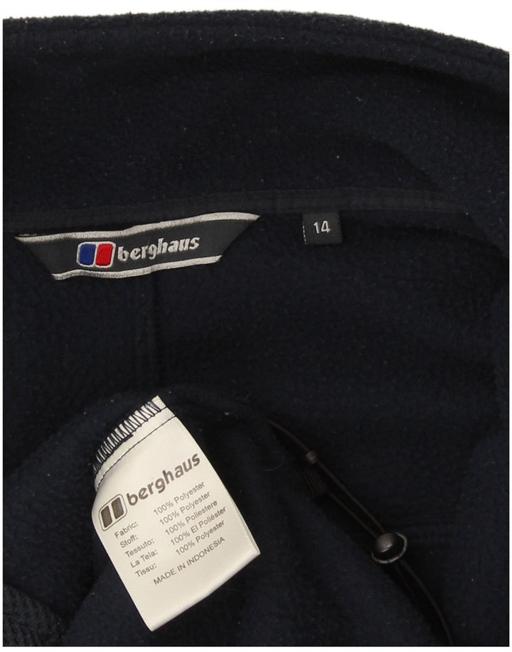 Berghaus Veste Polaire Femme UK 14 Large Bleu Marine Polyester