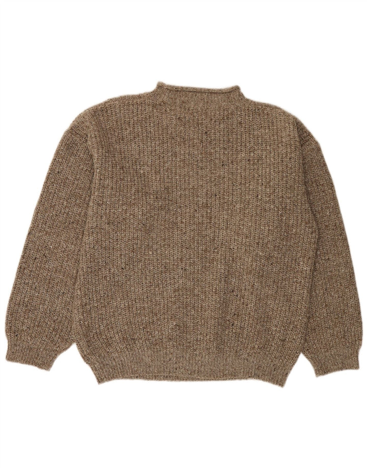 BERTO LUCCI Pull col rond homme XL gris rayé