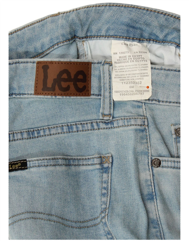 Lee Short en jean pour femme US 6 Medium W28 Bleu Coton