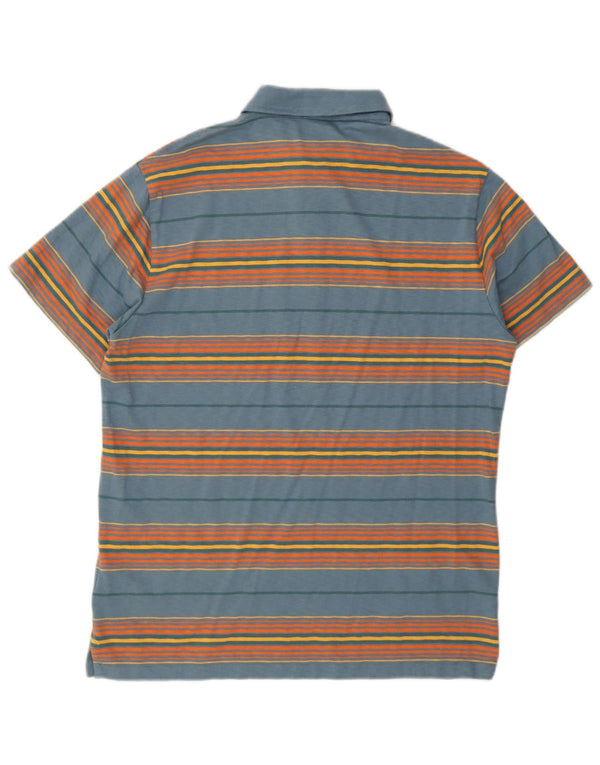 Superdry Polo Homme 2XL Bleu Rayé Coton