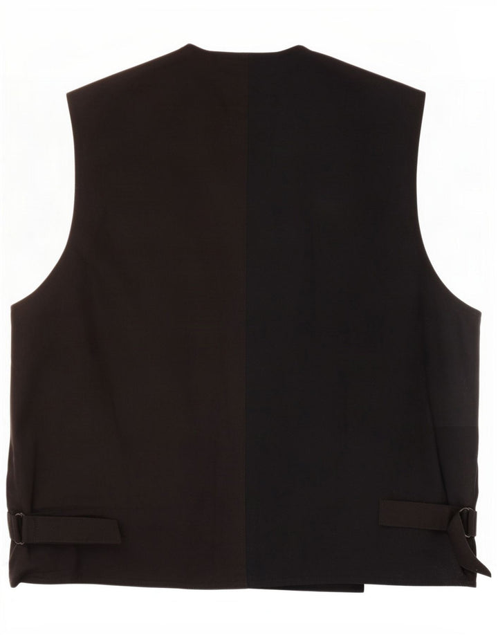 Vintage Gilet en daim pour homme XL Noir