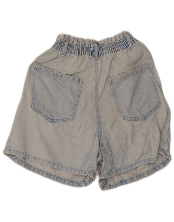 Zara Short en jean pour femme EU 38 Small W28 Bleu Coton