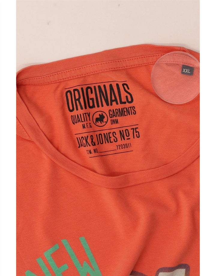 Jack & Jones T-shirt graphique pour homme 2XL Orange