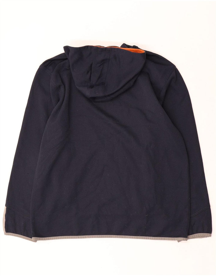Adidas Pull à capuche zippé pour homme Bleu marine moyen Polyester