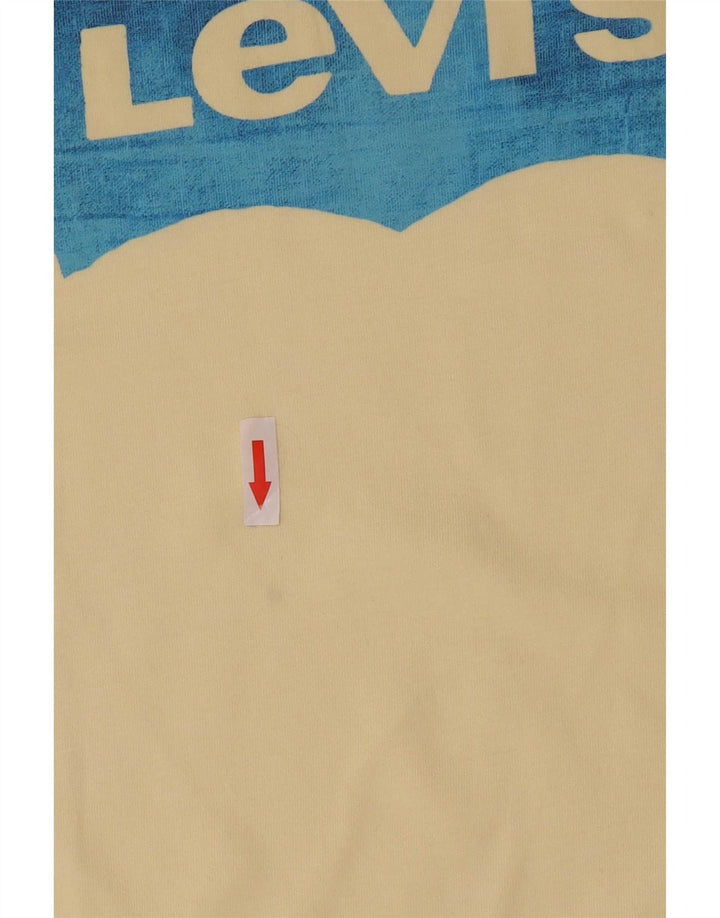 Levi's Tee-Shirt Graphique Homme Jaune Moyen Coton