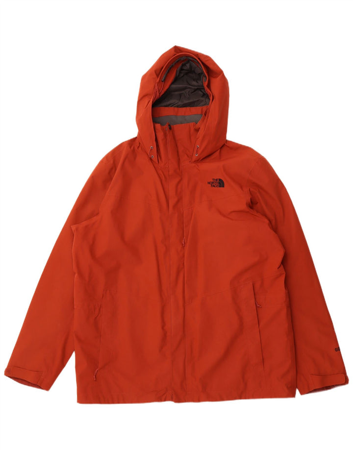 THE NORTH FACE Veste de pluie à capuche Gore-Tex pour homme UK 42 XL Orange Polyester