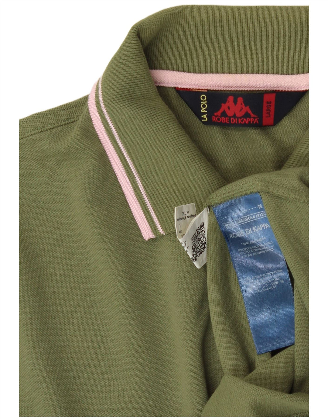 KAPPA Polo Homme Grand Vert Coton
