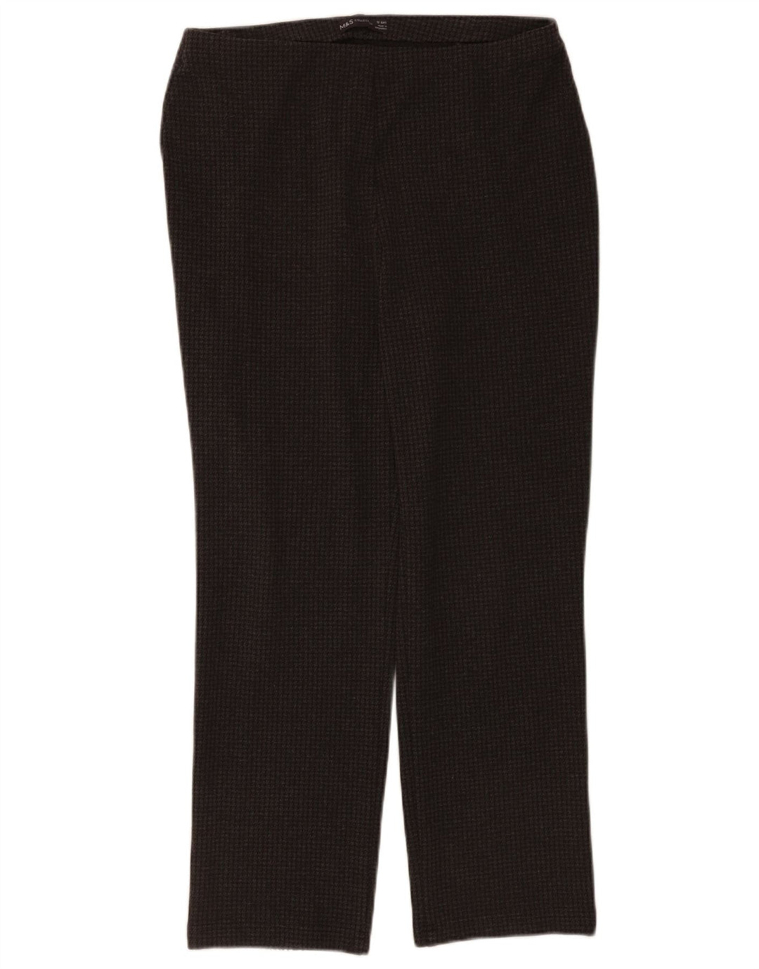 Marks & Spencer Pantalon décontracté pour femme UK 12 Medium W32 L28 Noir