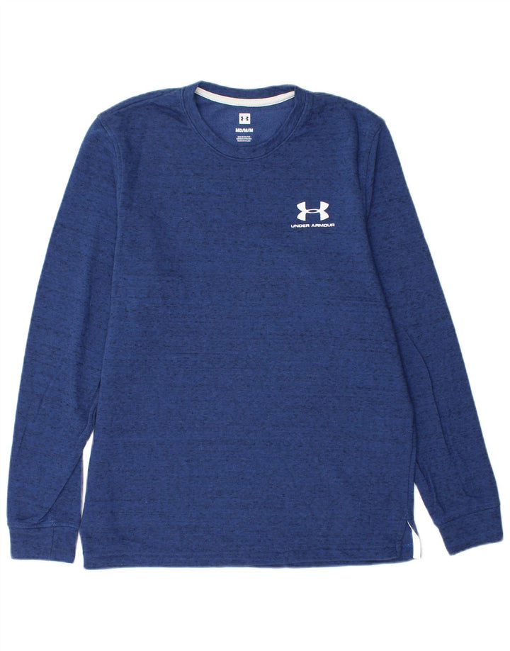 Under Armour Sweat-Shirt Graphique Homme Bleu Moyen Moucheté Coton
