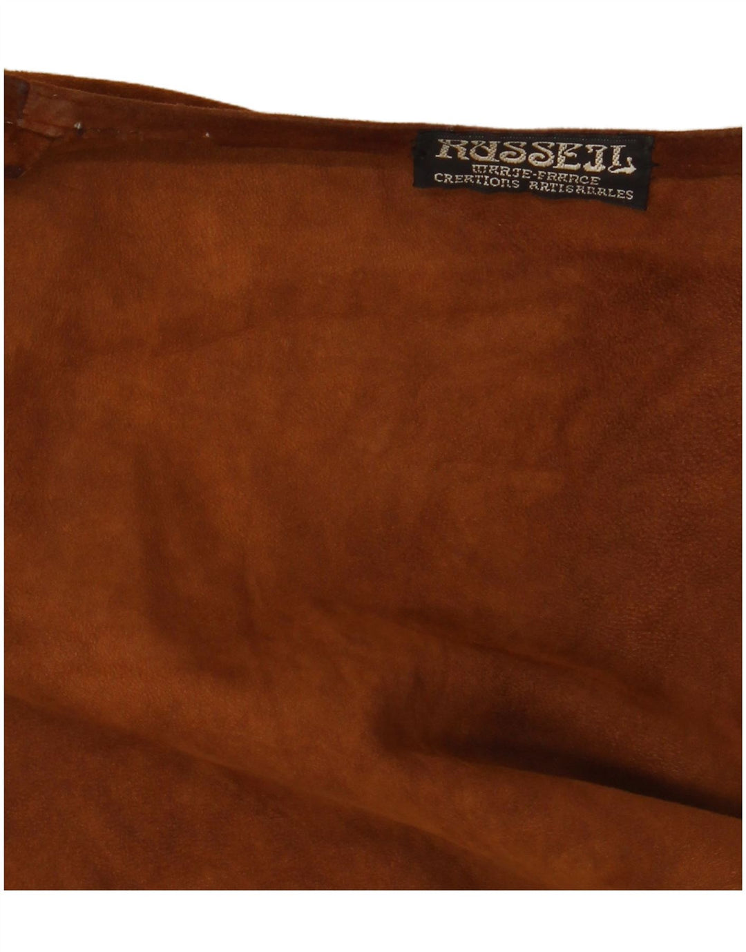 VINTAGE Veste en daim femme UK 14 Grand Marron