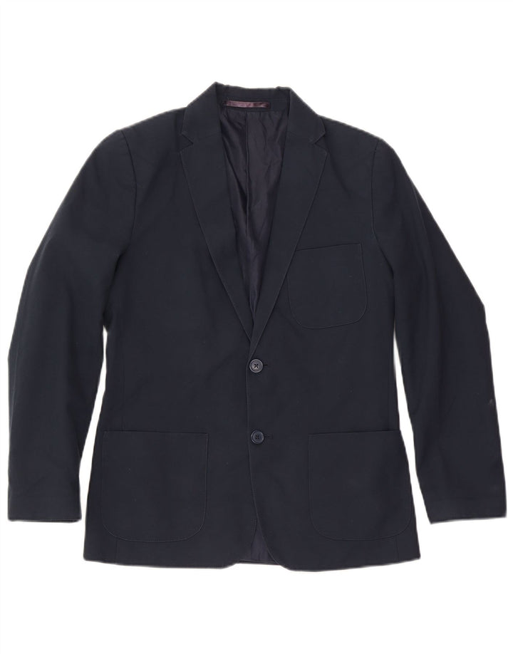 Marks & Spencer Veste Blazer 2 Boutons Garçon 13-14 ans Bleu Marine Polyester