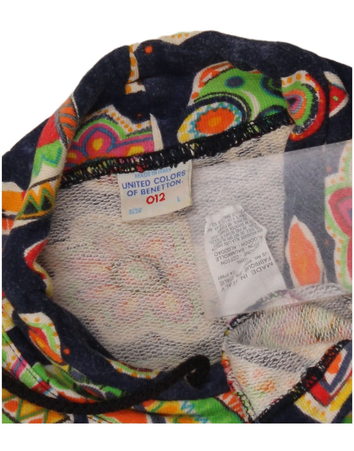 BENETTON Sweat-Shirt Fille 11-12 Ans Grand Bleu Marine Floral