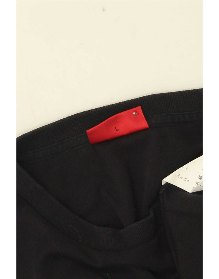 Hugo Boss Pull-over graphique pour hommes, grand coton noir