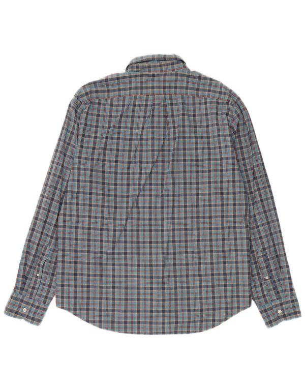 J. Crew Chemise classique pour homme en coton à carreaux bleus