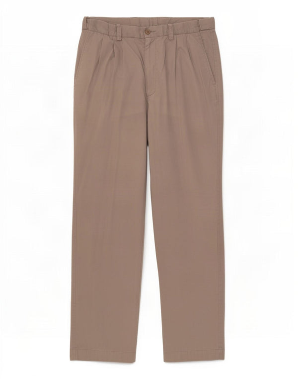 Marks & Spencer Pantalon chino bleu Harbour Pegged pour homme W32 L31 Gris Coton