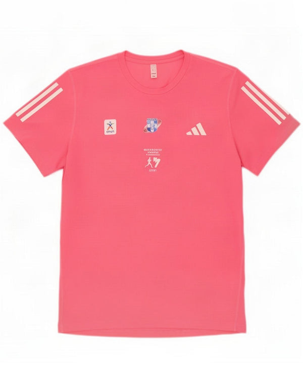 Adidas Mens Graphic T-Shirt Top Large Rose Polyester