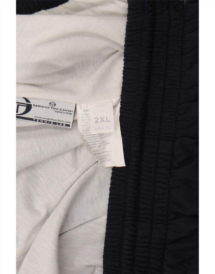 Sergio Tacchini Pantalon de survêtement pour homme Joggers 2XL Bleu marine Polyester