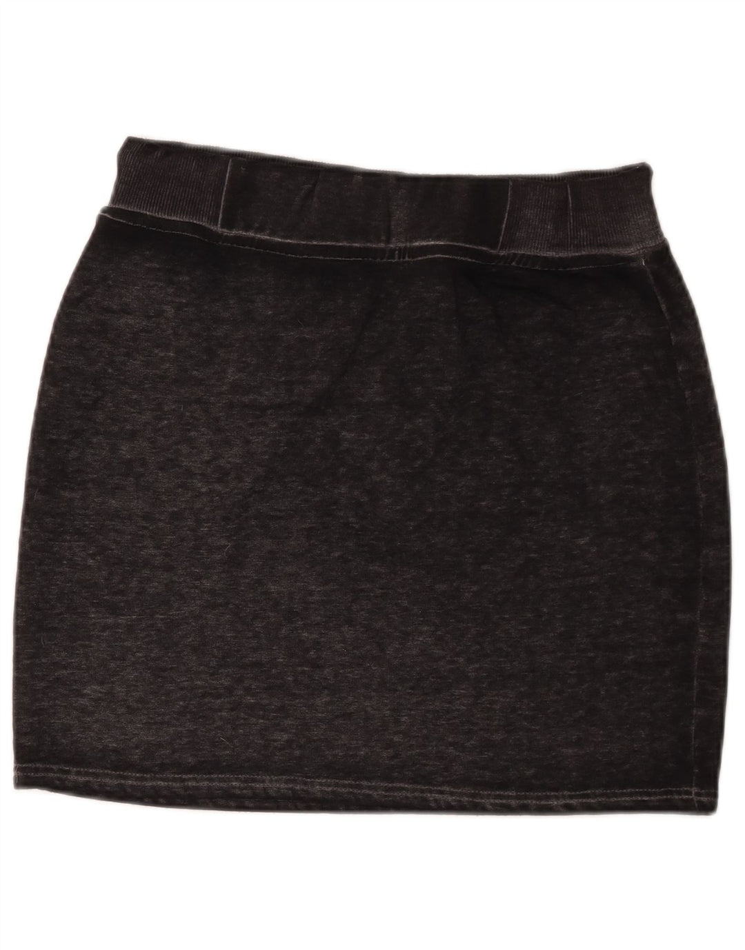 Superdry Femme Mini-jupe graphique Medium W30 Coton moucheté noir