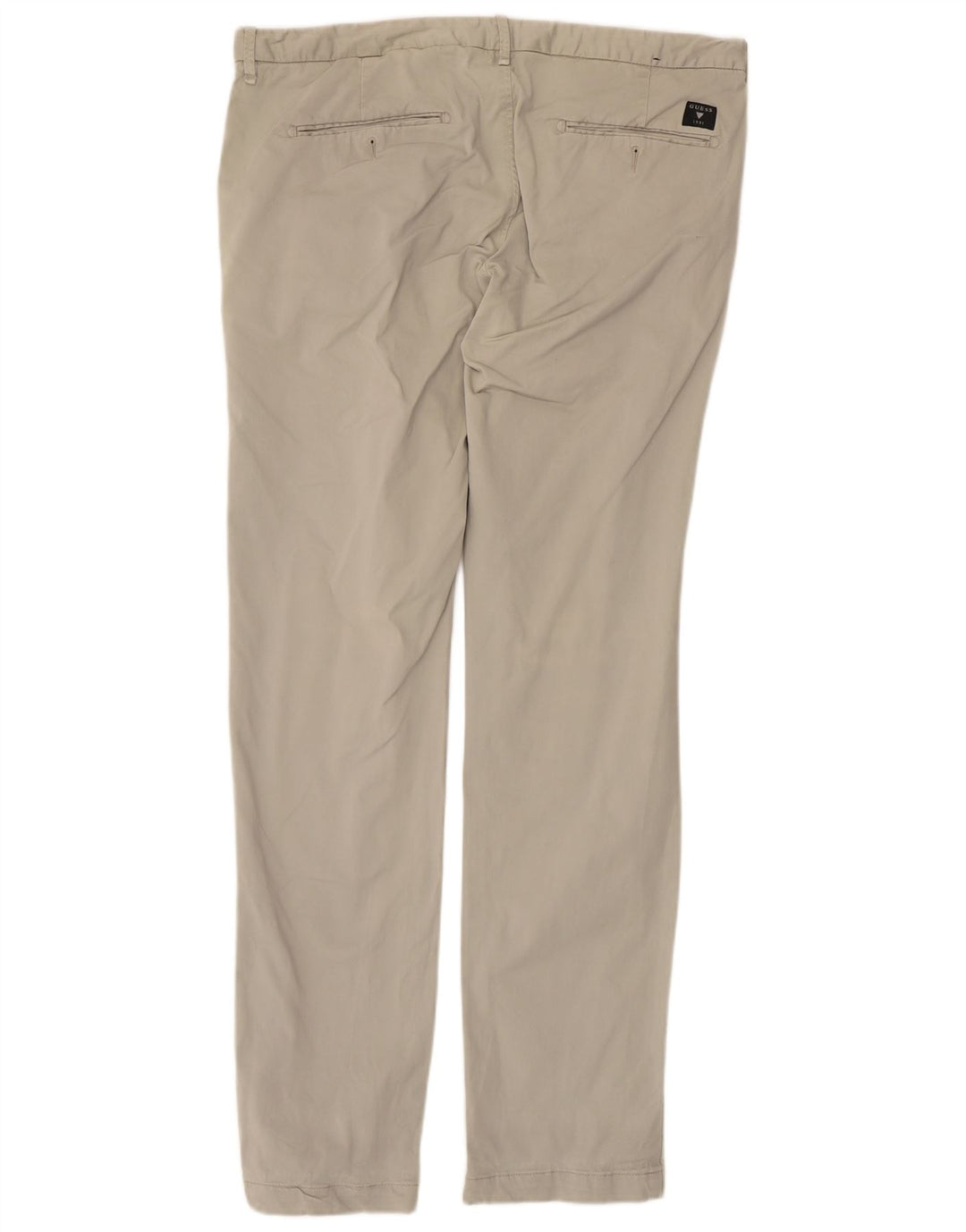 GUESS Pantalon Chino Slim Homme W36 L33 Beige Coton