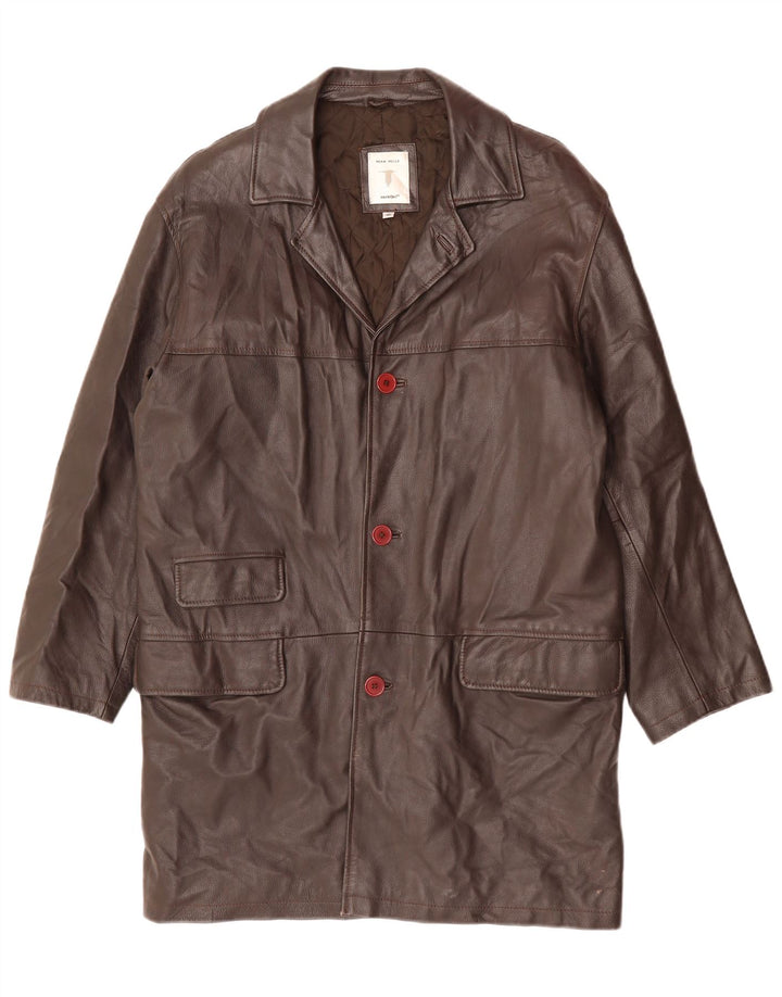 CONBIPEL Manteau en Cuir Homme IT 48 Cuir Marron Moyen