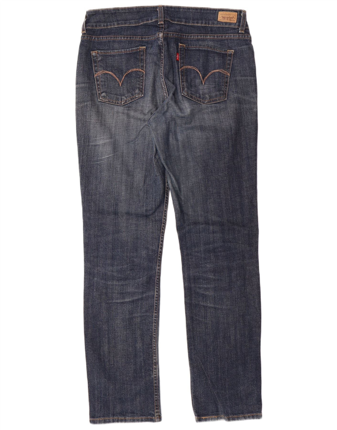 LEVI'S Jean droit pour femme US 12 Large W34 L32 Bleu Coton