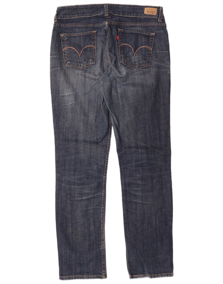 LEVI'S Jean droit pour femme US 12 Large W34 L32 Bleu Coton