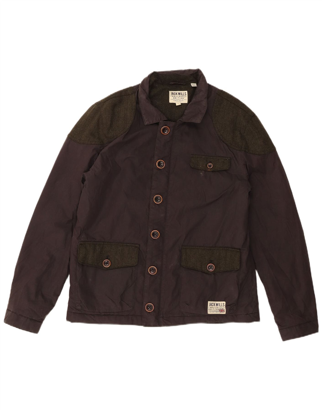 Jack Wills Veste utilitaire pour homme UK 40 Large Gris Colorblock