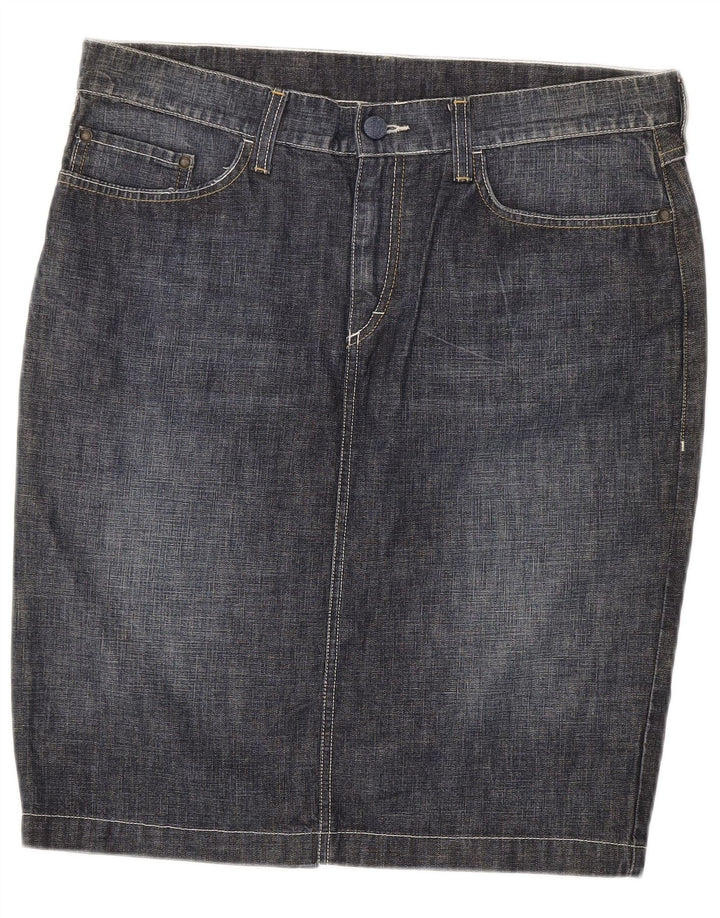MUSTANG Jupe en Jean Femme W34 Large Bleu Marine