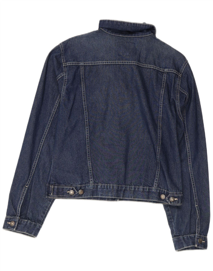 Fishbone Veste en jean pour femme UK 14 Large Bleu marine Coton