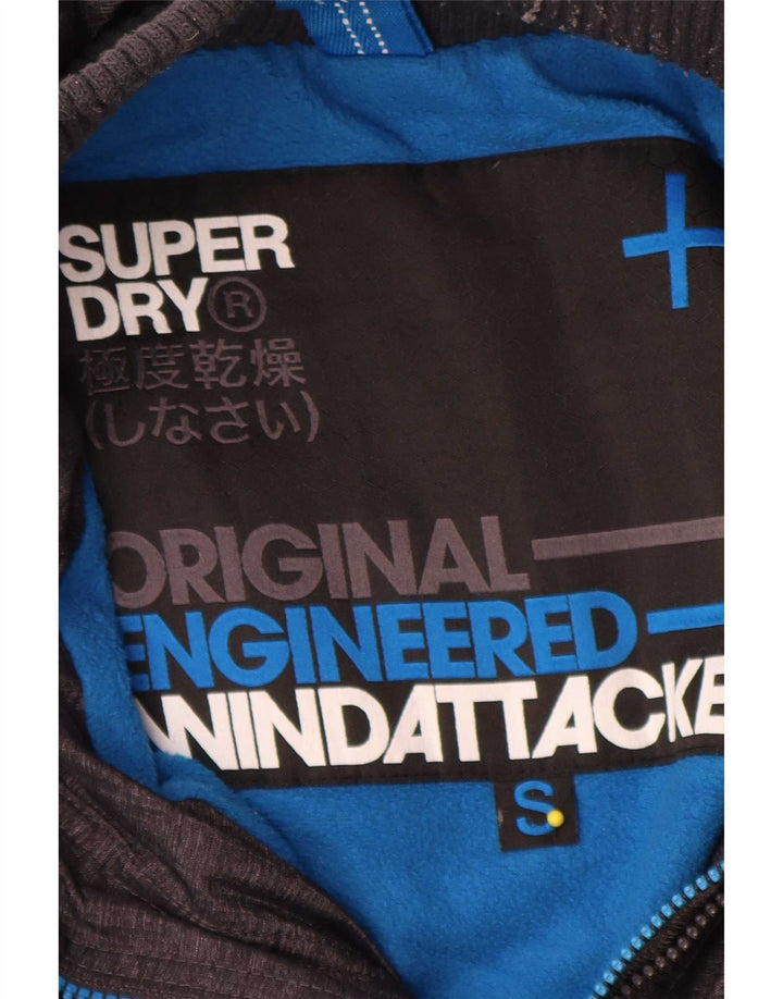 Superdry Veste coupe-vent Windattacker pour homme UK 36 Small Gris Nylon