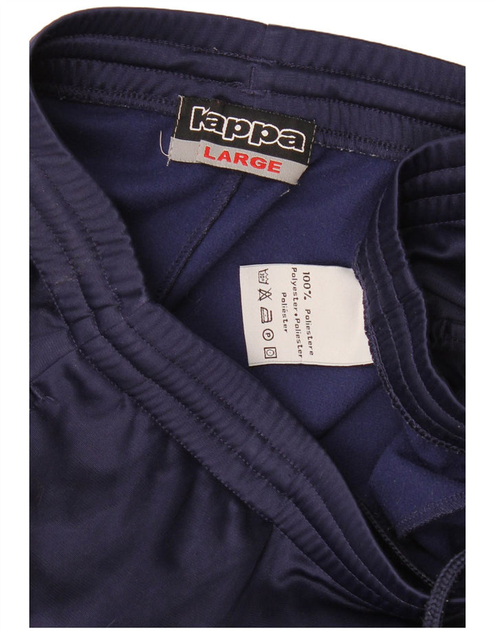 KAPPA Pantalon de Survêtement Homme Large Bleu Marine Polyester