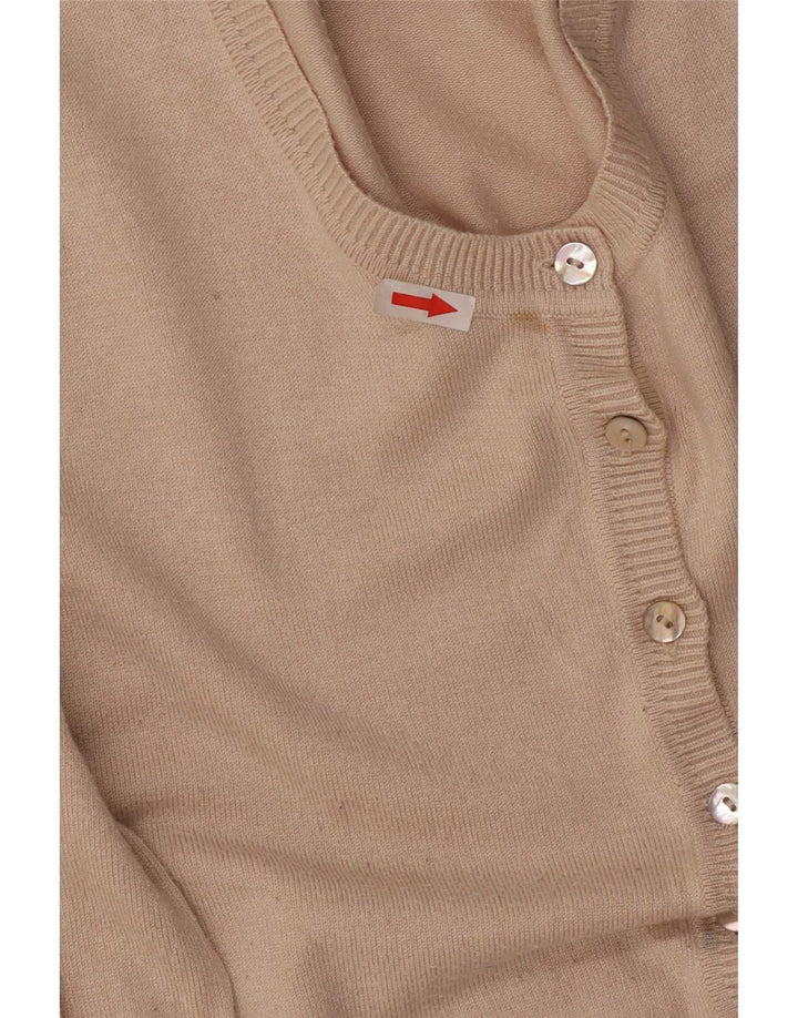 John Lewis Cardigan pour femme UK 12 Viscose beige moyen