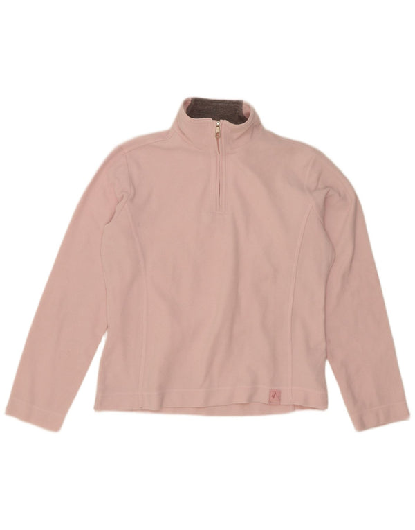 Champion Pull polaire à col zippé pour femme UK 16 Large Rose Polyester