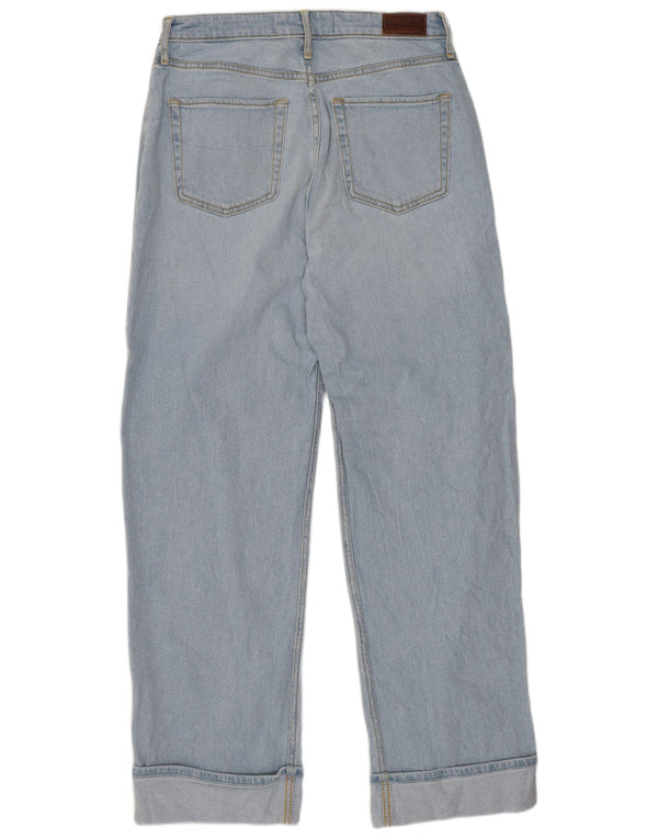 Hollister Jean taille ultra haute Dad pour femme US 11 Large W30 L31 Bleu Coton