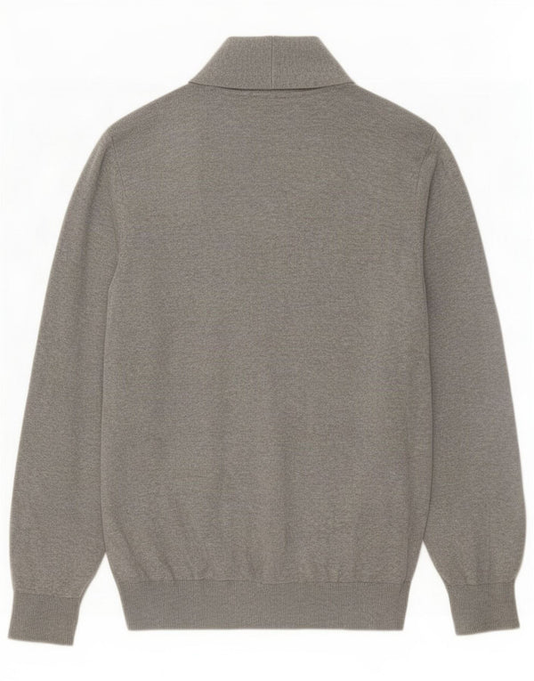 Marks & Spencer Pull Cardigan Blue Harbour pour Homme en Coton Gris Large