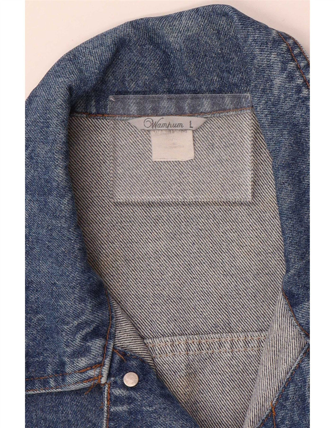 Wampum Veste en jean pour homme UK 40 Grand coton bleu