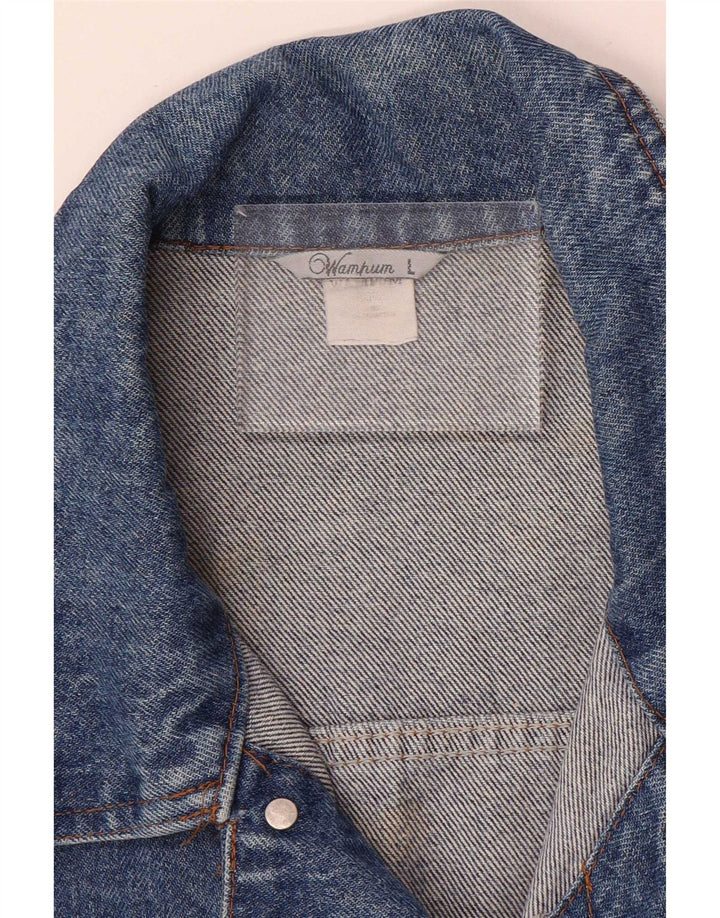 Wampum Veste en jean pour homme UK 40 Grand coton bleu