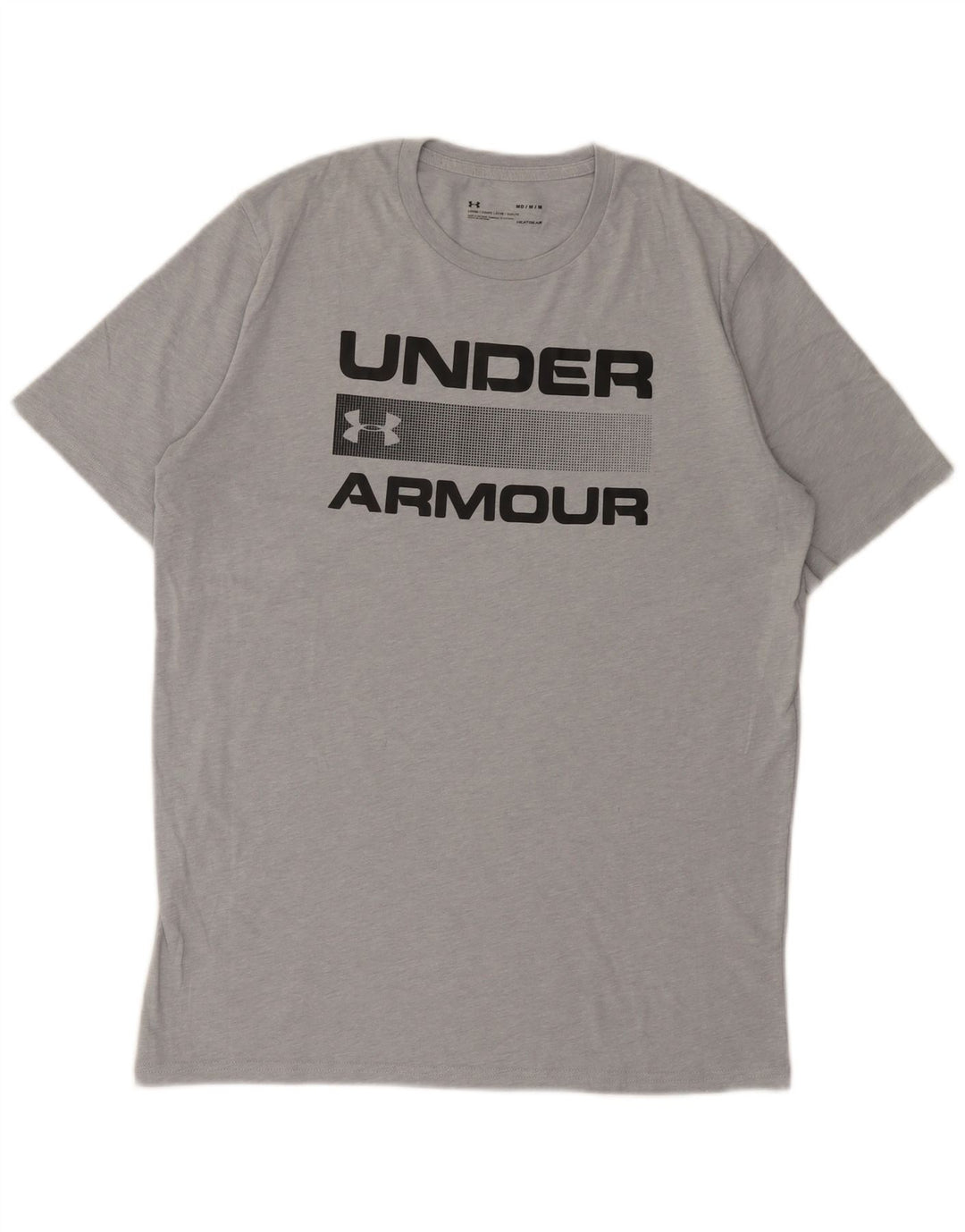 Under Armour Tee-Shirt Heat Gear Graphic Homme Gris Moyen Moucheté Coton