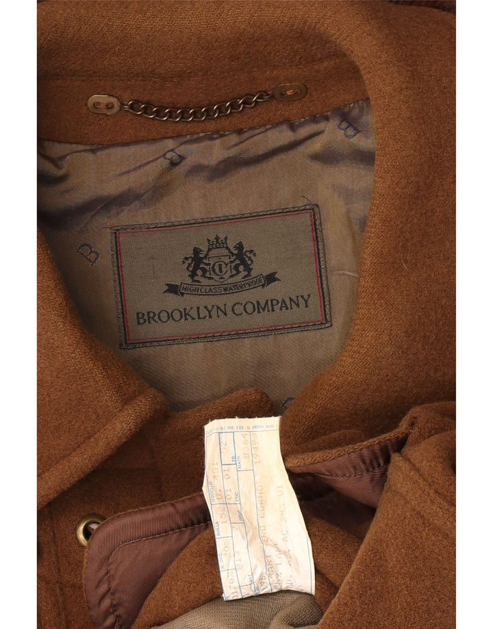 Brooklyn Duffle Coat à capuche pour homme IT 52 XL en laine marron