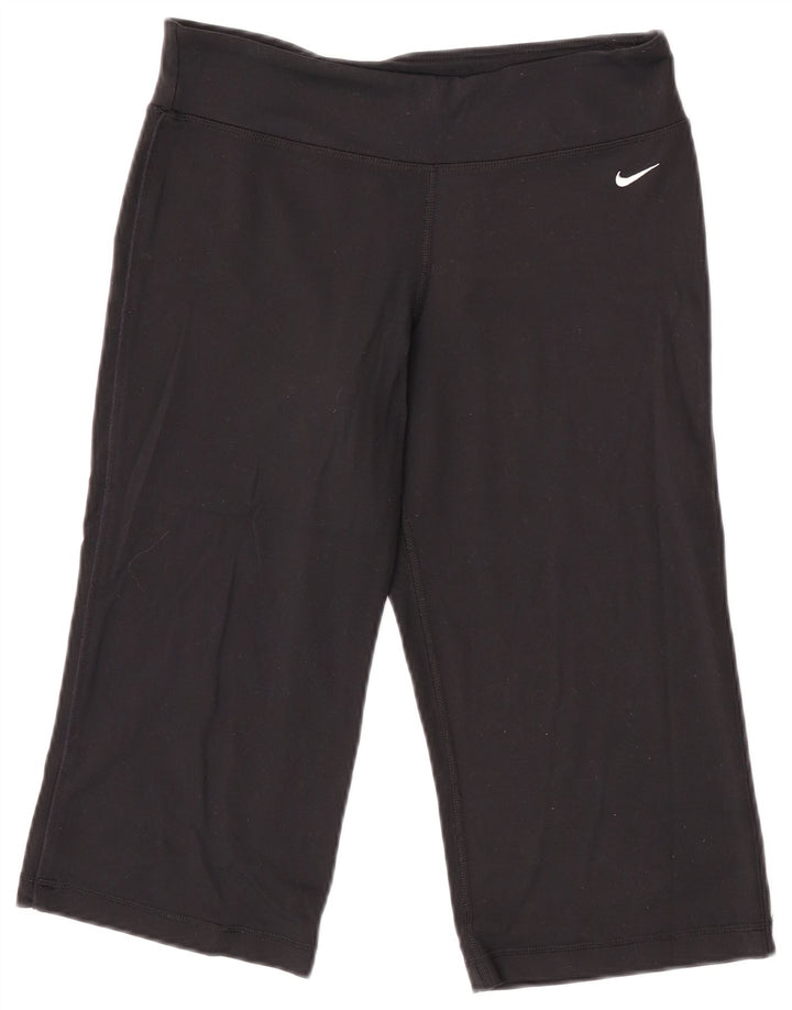 Legging Capri Nike Femme UK 12/14 Nylon Noir Moyen