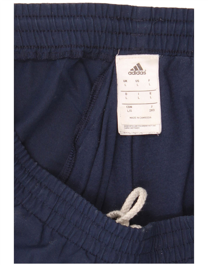Adidas Pantalon de survêtement pour homme Pantalon de jogging Large Bleu marine Polyester