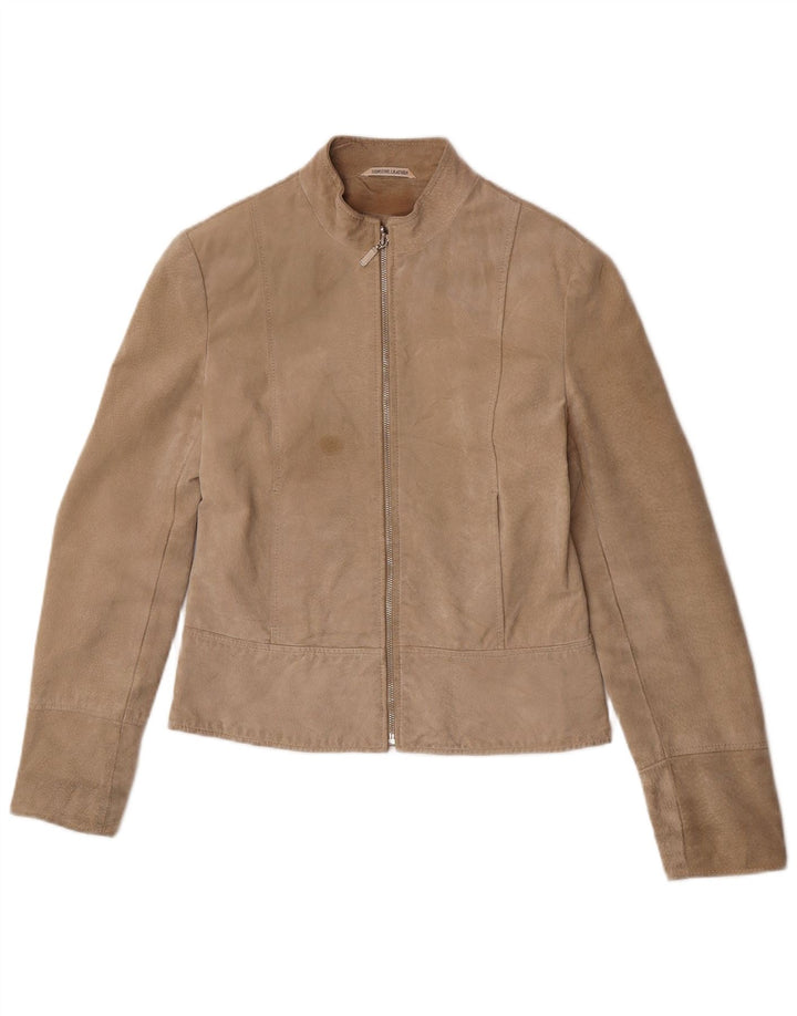 Privilegi Veste en Daim Femme IT 42 Cuir Beige Moyen
