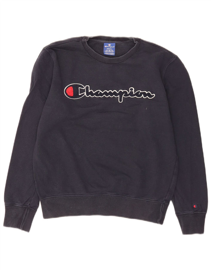 Champion Sweat-shirt graphique pour homme en coton bleu marine Taille S