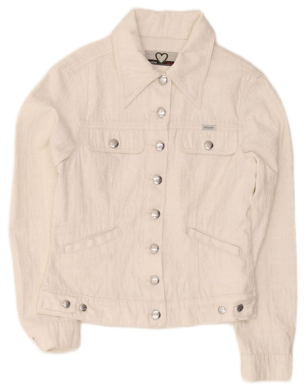 Charro Veste utilitaire fille 10-11 ans Polyester blanc moyen