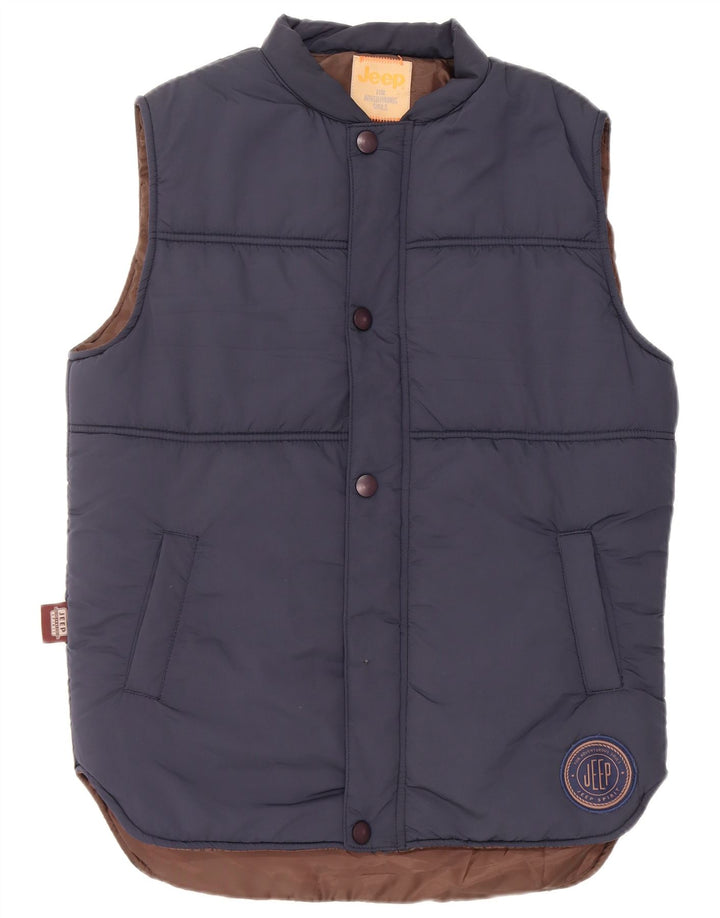 Jeep Gilet rembourré pour homme UK 40 Large Bleu marine