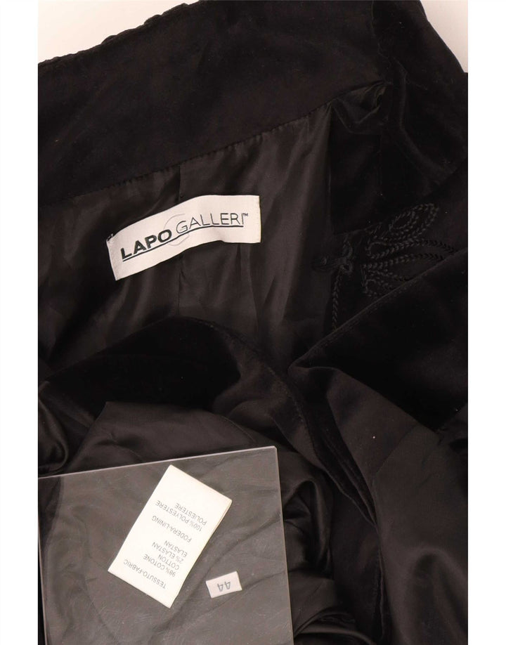 Lapo Galleri Pardessus Femme IT 44 Coton Floral Noir Moyen