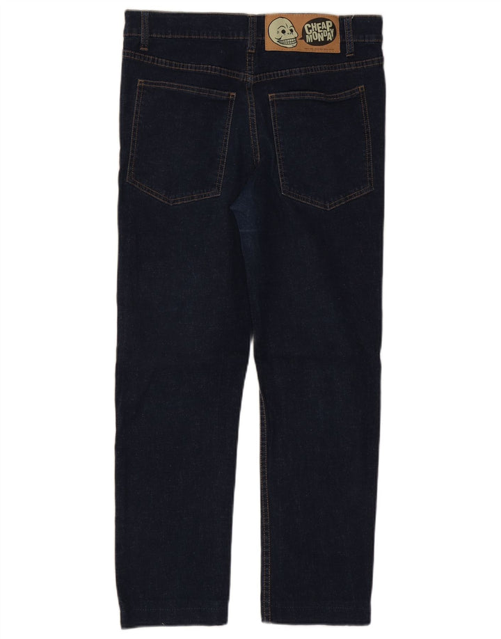 Cheap Monday Jean Droit Femme W34 L26 Bleu Marine Coton