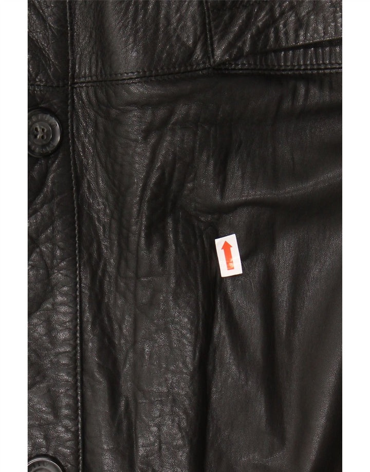PIERRE CARDIN Veste en Cuir Homme IT 58 4XL Cuir Noir