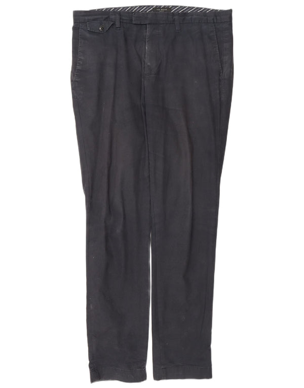 Ted Baker Pantalon Chino Slim Homme W34 L31 Bleu Marine Coton