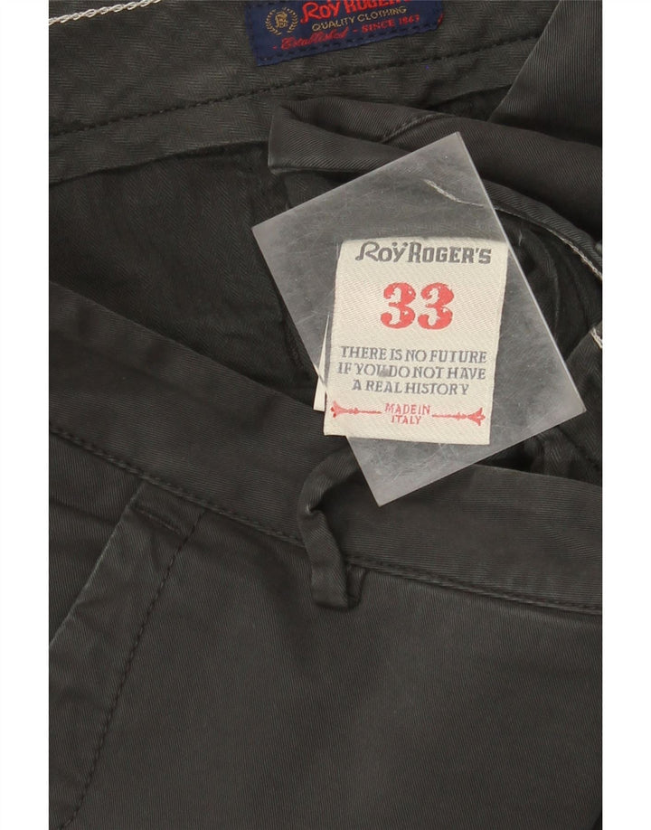 Roy Rogers Pantalon Chino Slim Homme W33 L31 Gris Coton